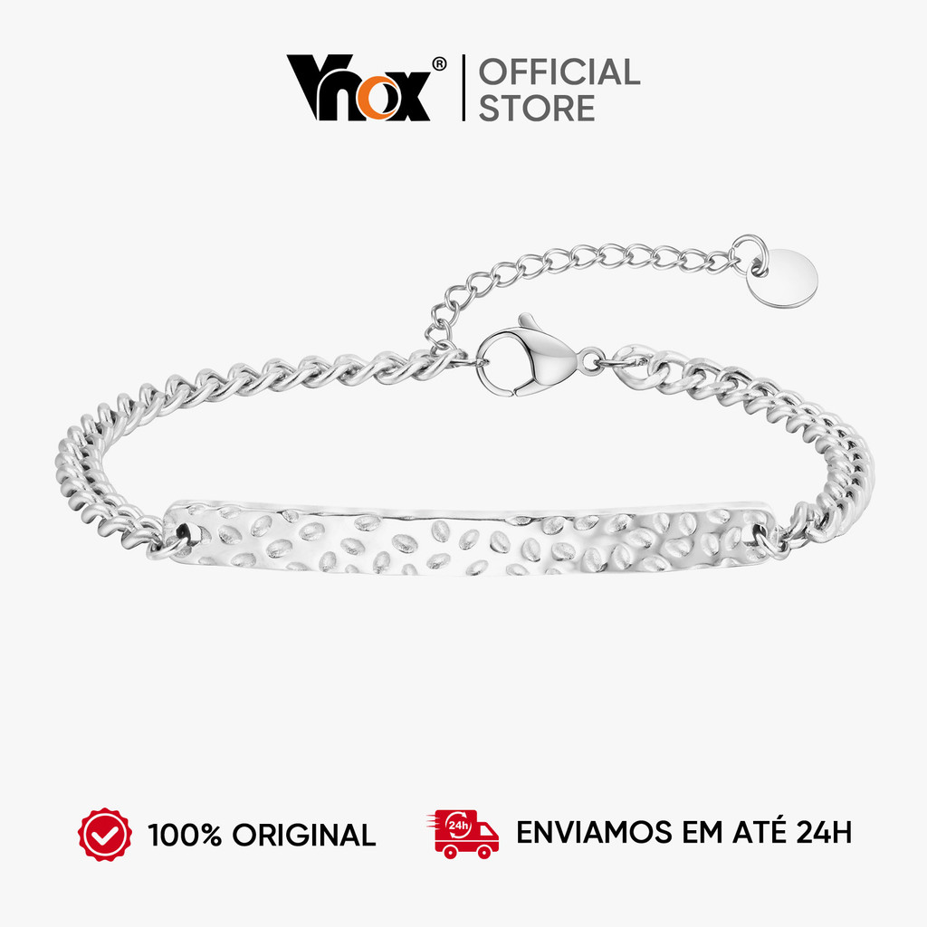 Vnox Ajustável Charme Links Pulseira Pulseiras , De Aço Inoxidável À Prova Dwaterproof Água , Jóias Minimalistas Present - Fashion Accessories