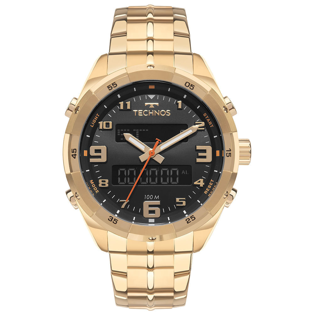 Relógio Technos Masculino Ts Digitech Dourado - BJK725AA/1P