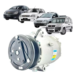 Compressor De Ar Delphi Corsa / Meriva / Montana / Fiat Palio / Siena / Strada / Stilo CS10040 Novo