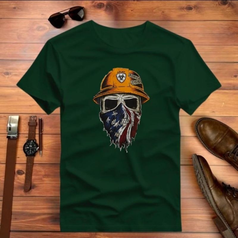 Camiseta Camisa Masculina Cowboy Algodão Camiseta Unissex Estampada Country Envio imediato