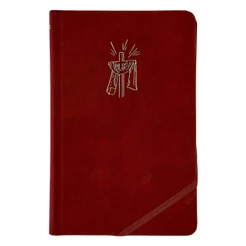 Bíblia Sagrada Slim | NVI | Capa Dura | Com Elástico Transversal | Luxo Tecido Cereja