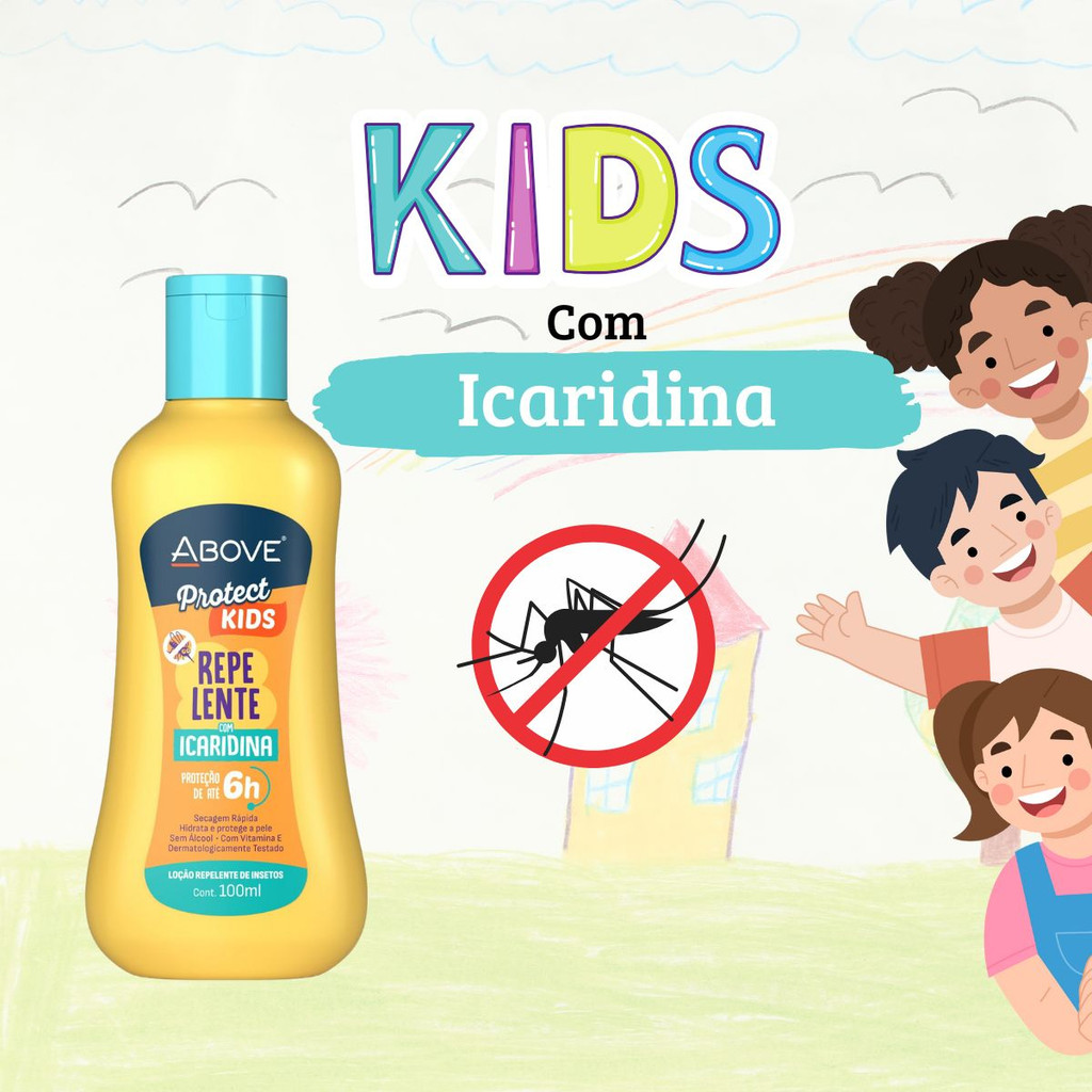Repelente Crianças com Icaridina Above Protect Kids 100ml