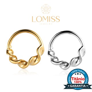 Piercing Septo Argola Titânio Torcida Piercing Septril Helix Nariz Daith Rook Conch em Oferta na Shopee