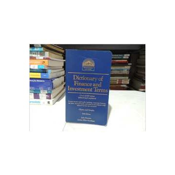 Dictionary of Finance and Investment Terms de John Downes; Jordan Elliot Goodman