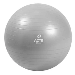 Bola Pilates 55 cm PVC Sistema Anti-Estouro T9-55 Cinza Acte