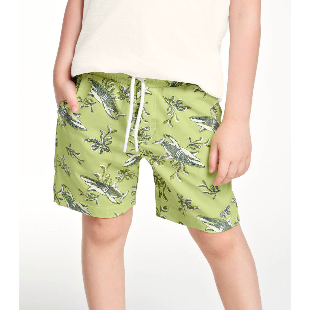 Bermuda Infantil Menino em Tactel Estampada Trick Nick Bermuda de menino Bermuda bebê 1 a 3 anos