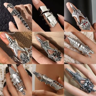 Anel De Armadura Estilo Mecânico Gótico Punk Fashion Para Homens E Mulheres Anéis Articulados Flexíveis Joias De Festa