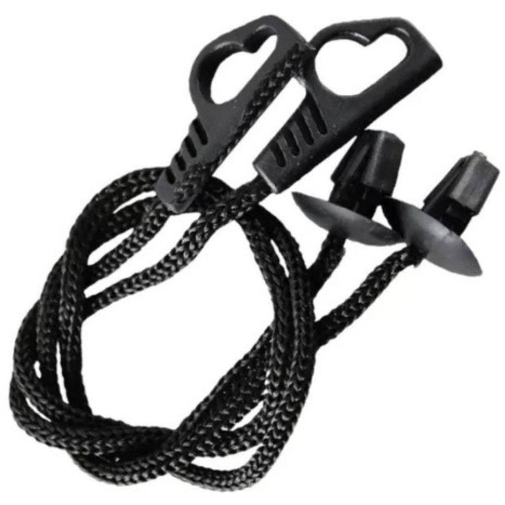 Par de Cordão do Bagagito Tampão Porta-malas Fiat Palio Stilo Punto e Novo Uno - Preto - 31cm