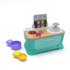 Brinquedo Infantil Mini Cozinha Interativa com 6 Peças Hape Xalingo - 98365