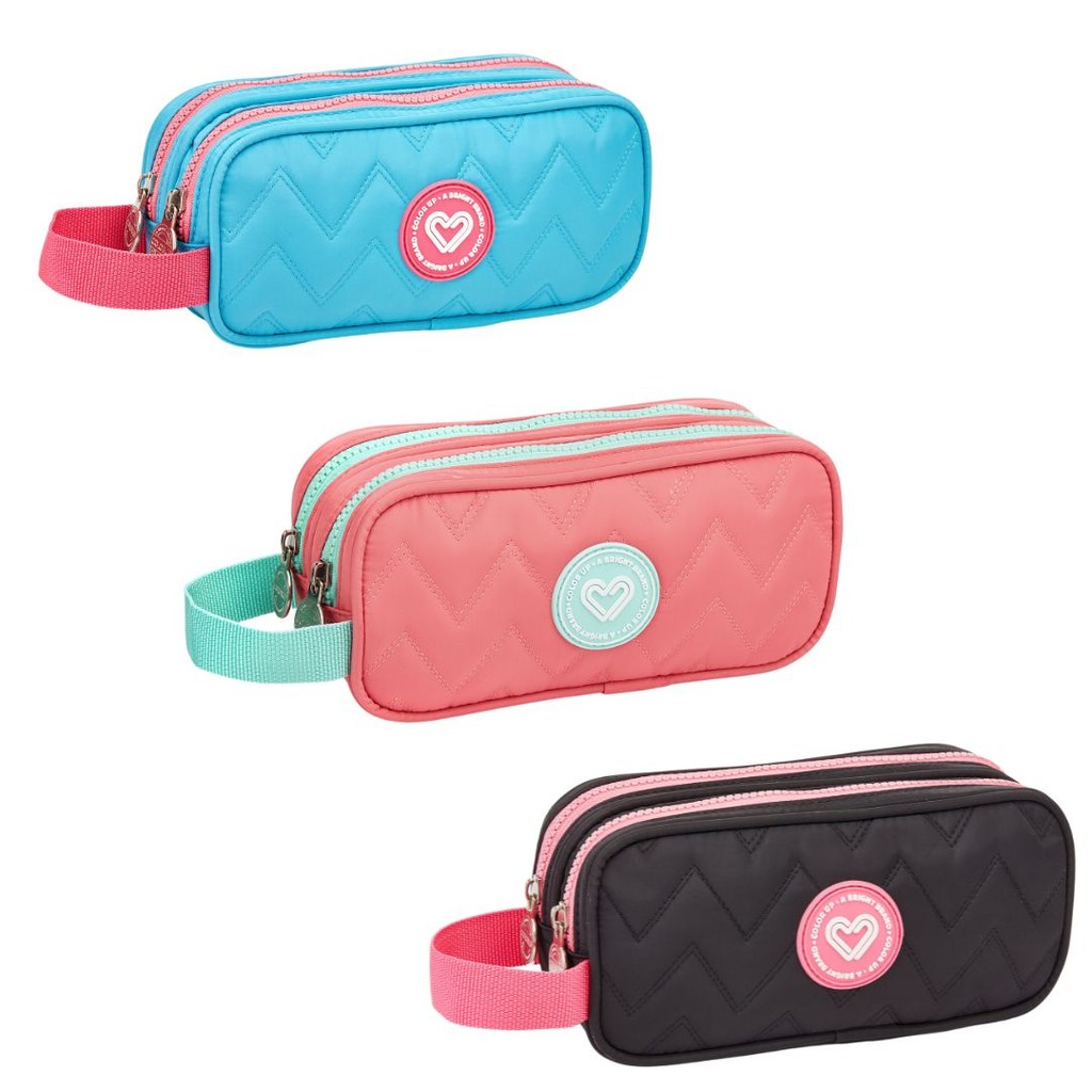 Estojo Duplo Feminino Escolar em Oferta na Shopee