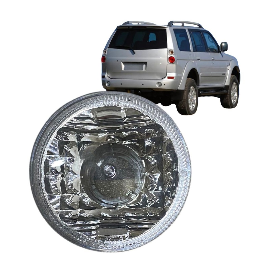 Lanterna Traseira Pisca Para Mitsubishi L200 Pajero Sport TR4 Redonda 90mm Cristal em Oferta na Shopee
