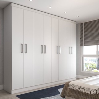 Guarda-Roupa Casal Ela e Ele 8 Portas 8 Prateleiras em Oferta na Shopee