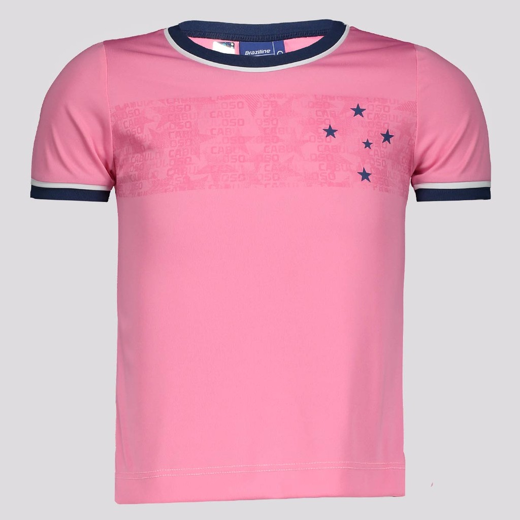 Camisa Cruzeiro Copas Infantil Rosa