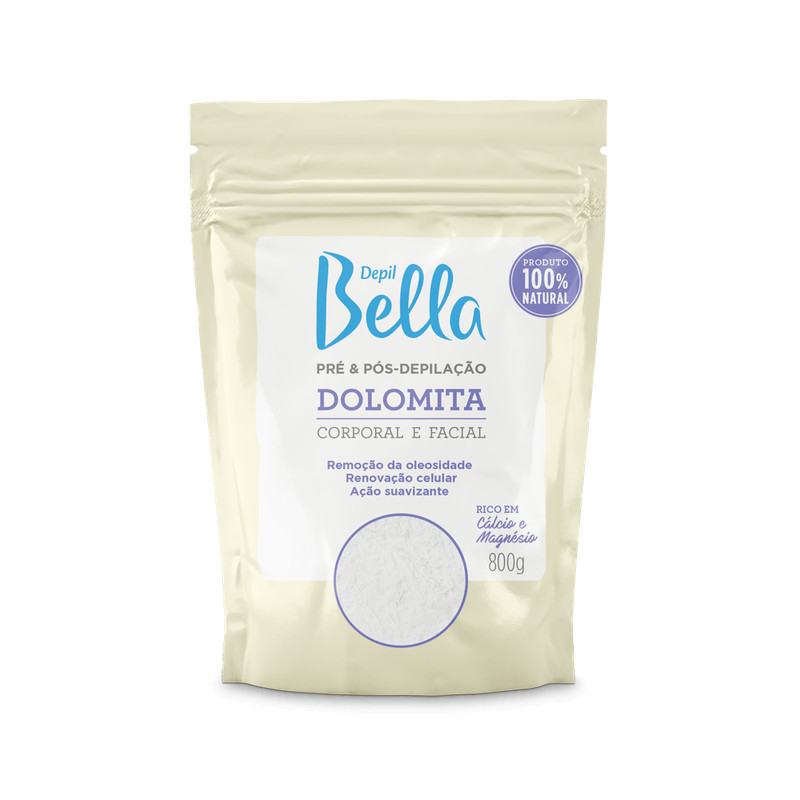 Depil Bella Dolomita Pré e Pós Depilação 800g