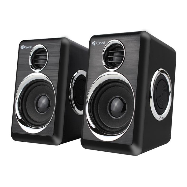 Caixa de Som Kisonli Vibebolt T005, 6W, USB, Preto e Prata, VBT-T005-BL14 - Audio