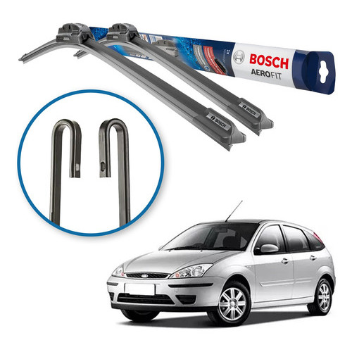 Par Palheta Limpador Parabrisa Bosch Ford Focus 2000 A 2007 Paleta