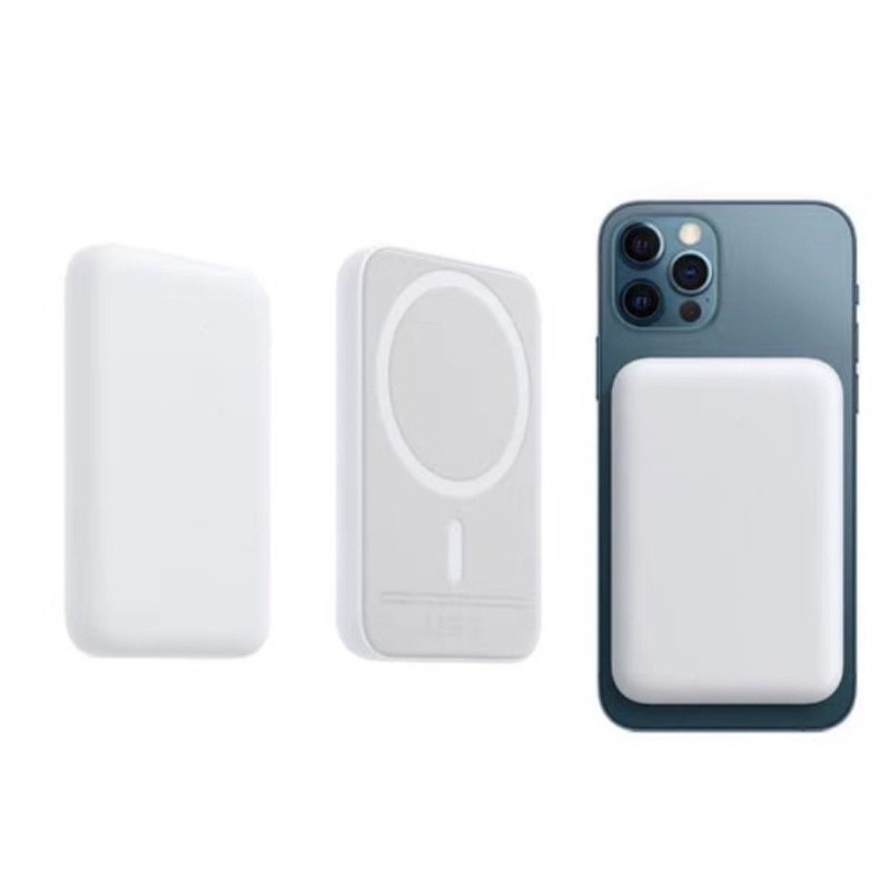 Carregador Portátil Indução iPhone Apple Sem fio Bateria Carga em Oferta na Shopee