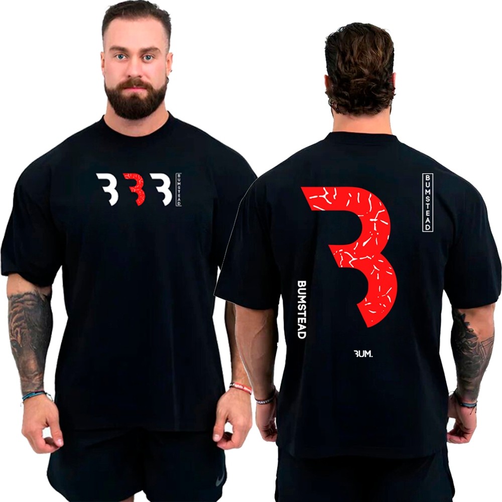T-Shirt Oversized Camiseta Treino Edicao Cbum Confortavel Academia Premium Musculacao Campeao