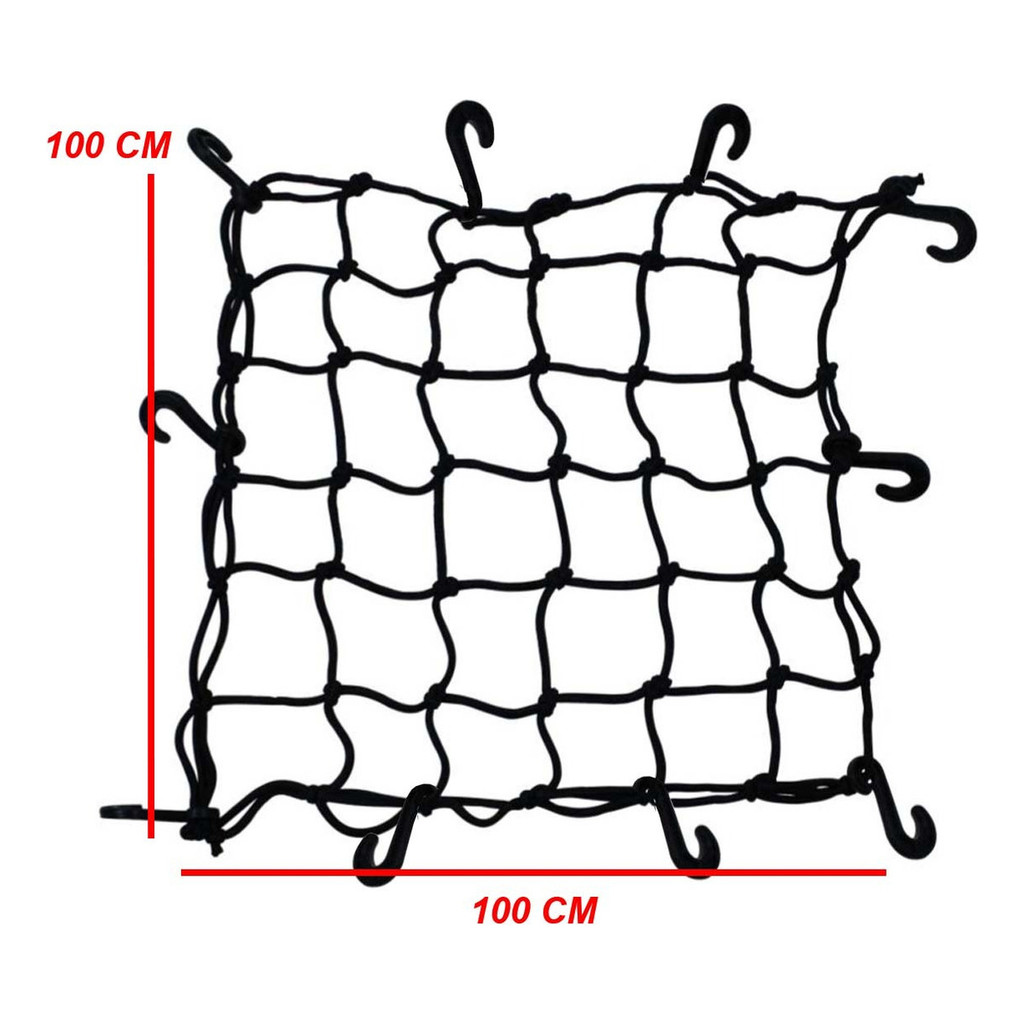 Rede Extensor Corda Elástico 100 X 100 Moto Carro Caminhao — imagem 2 de 2
