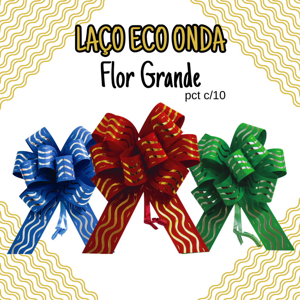 Laços Prontos Para Presente e Embalagem Laços ONDA - C/10 em Oferta na Shopee
