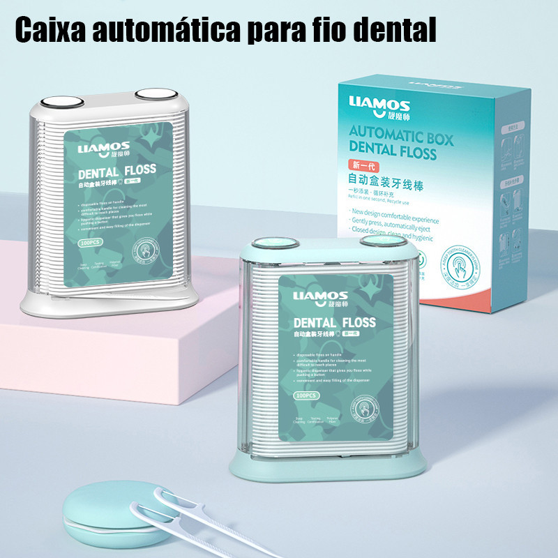 Fio dental automático para uso doméstico/fio dental curvo ultrafino para crianças e adultos