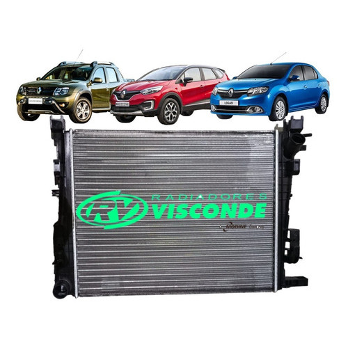 Imagem Radiador Visconde Captur Oroch Logan 1.6 2.0 2015 2017 2019 2021 2022