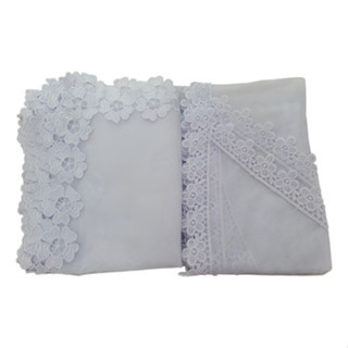 Kit 2 Veus Ccb Renda Bordada Delicada Guipir Bico E Quadrado em Oferta na Shopee