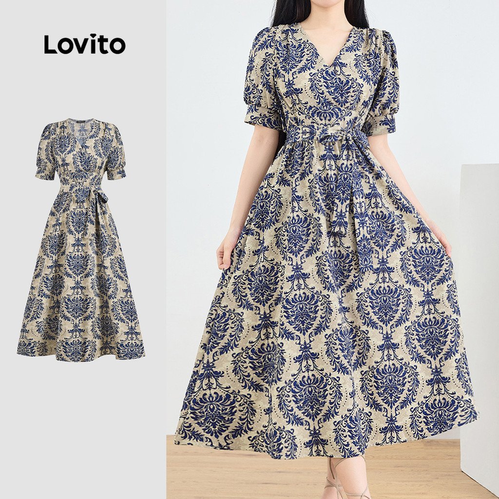 Lovito Vestido Boho Paisley estampado para mulheres L129ED048 - Women Clothes