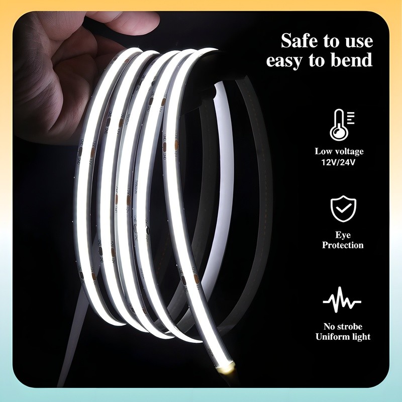 รูปสินค้า LED Strip Light ยืดหยุ่น 24V สว่างสดใส ยาว 5-10 เมตร