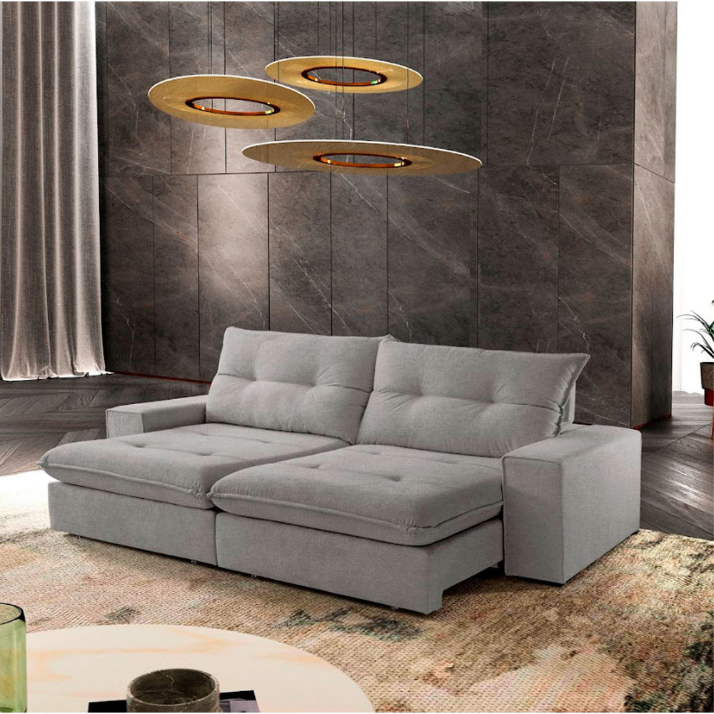 Sofá Athenas Linho 02 Módulos 90 cm B25cm Meu Sofá Online