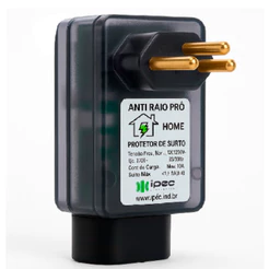 Protetor Eletrônico Anti Surto Raio 10A Bivolt Protege Aparelho Queda Energia Uso Geral Profissional