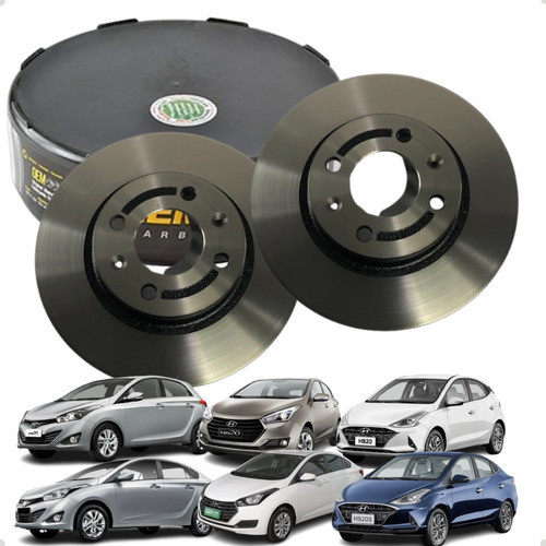 Par Disco De Freio Dianteiro Original Hb20 Hb20s 1.0 em Oferta na Shopee