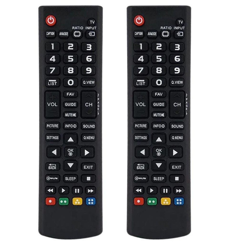 Kit com 2 Controle Compatível Tv Lcd Led Plasma LG Akb73715613 32LN540B 32LN536B 32LN5400 39LN5400