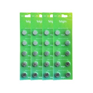 Kit 40 Baterias Pilhas Alcalina Lr54 1,5v 4 Cartela Elgin em Oferta na Shopee