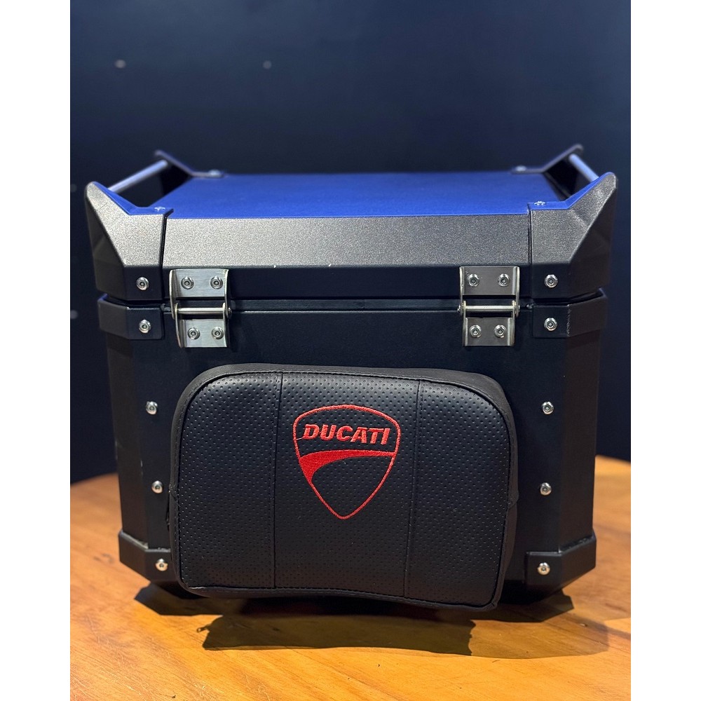 Encosto Almofada Para Baú Bauleto Top Case Universal Ducati Bráz