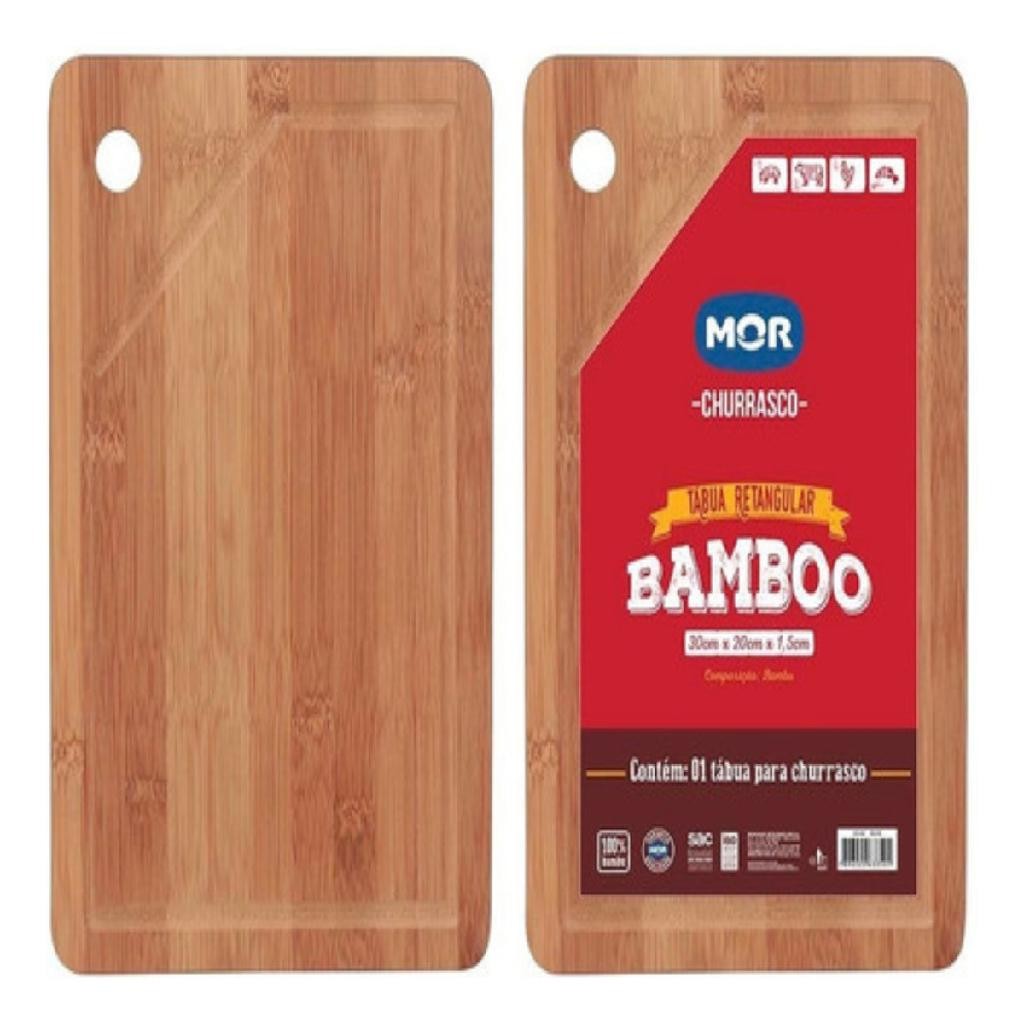 Tabua De Carne Madeira Bambu Churrasco Grande 20x30 Cm Mor Tabua De Carne Madeira Bambu Churrasco Grande 20x30 Cm Mor