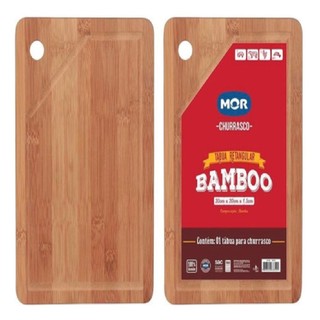 Tabua De Carne Madeira Bambu Churrasco Grande 20x30 Cm Mor em Oferta na Shopee