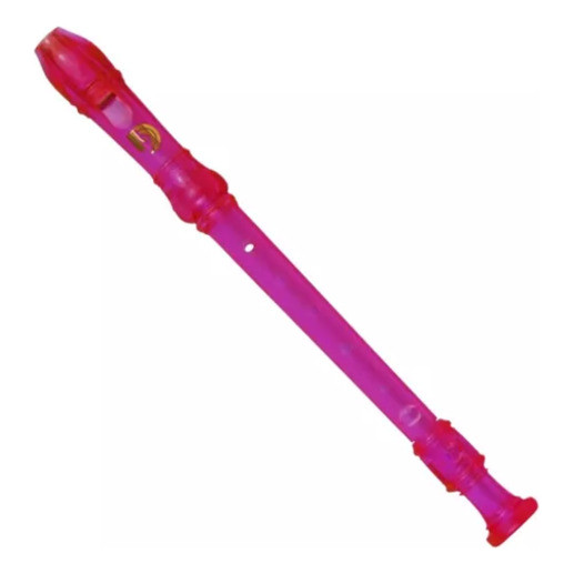 Flauta Doce Soprano Barroca  Dolphin Rosa
