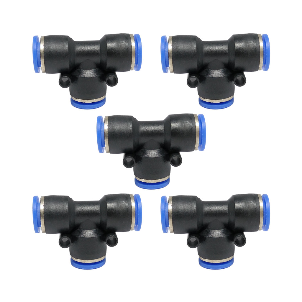Conexão Engate Rápido Tee União Instantânea 10mm (Kit 5)