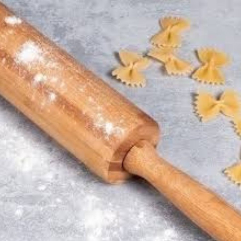 Rolo Para Massa Madeira De Macarrão Pizza Torta Biscoito Pão  43cm E 36cm-MP