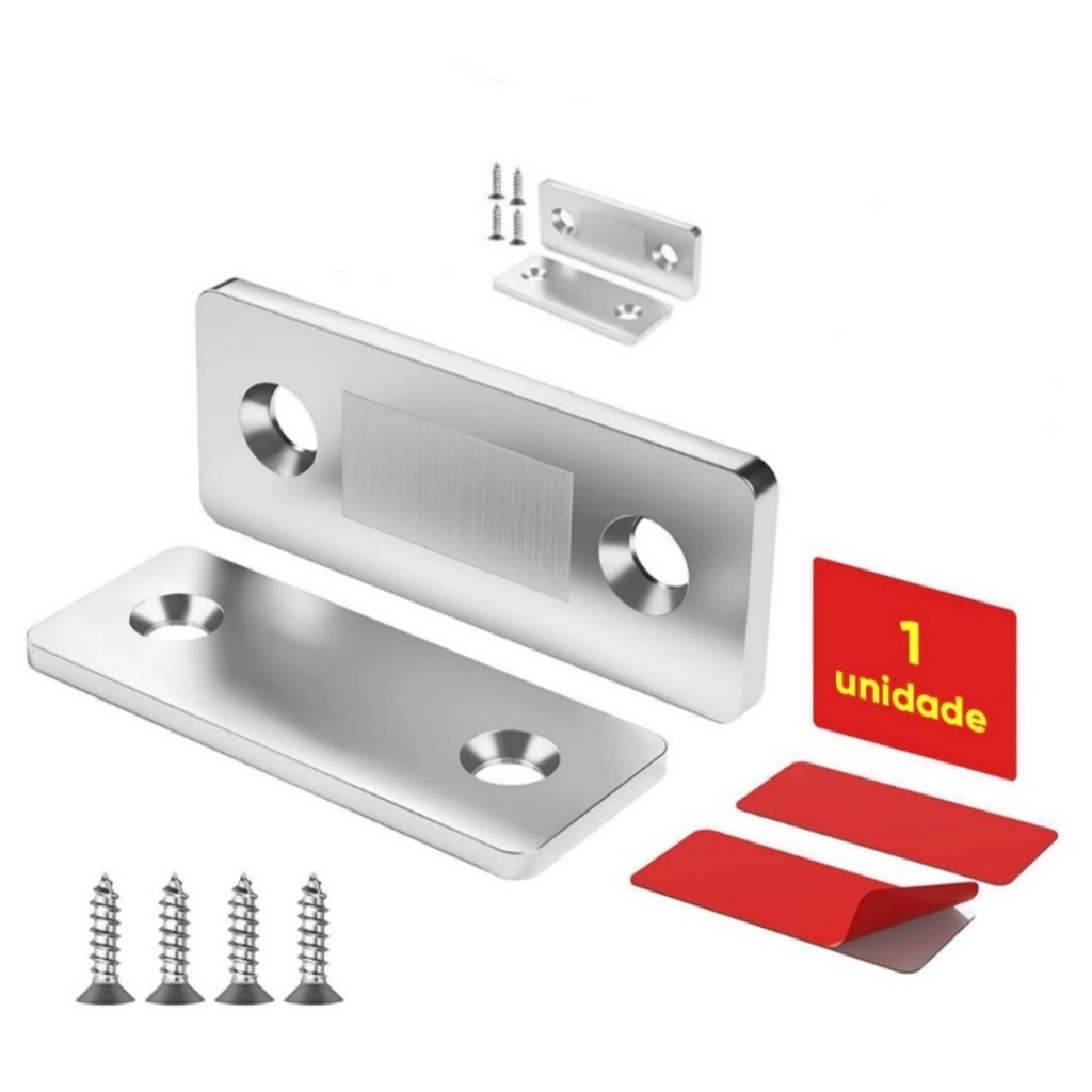 KIT 5 Fecho/ Trava Magnético de Neodímio para porta armário de Guarda Roupa em Oferta na Shopee