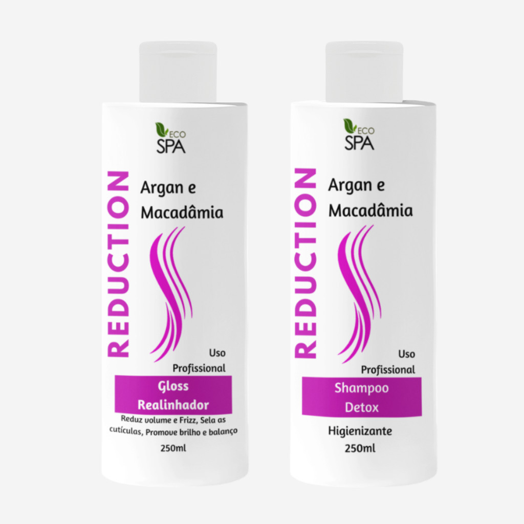 Kit Progressiva Sem Formol Orgânica Shampoo e Gloss Reduction