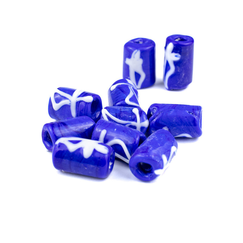 Kit c/ 10 Firmas Desenhada 17mm Ogum Azul Murano Guias