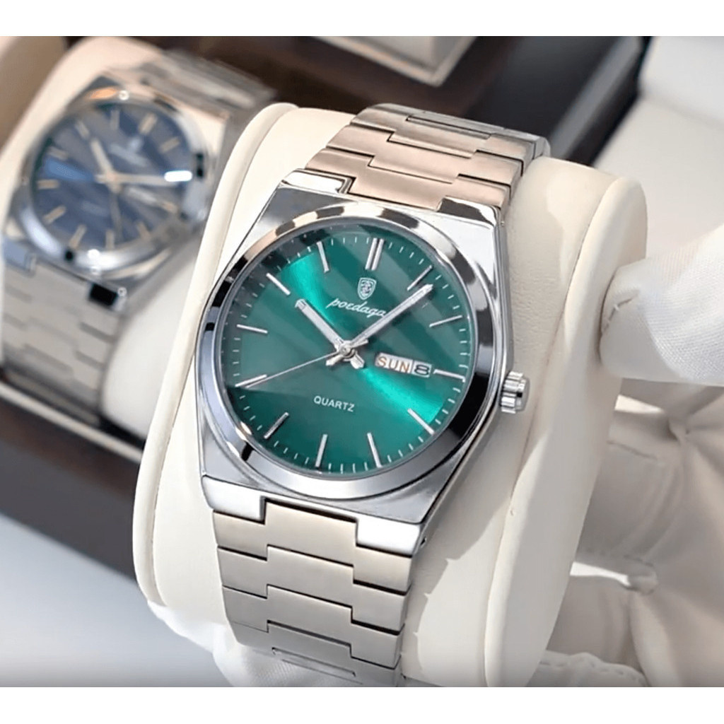 RelóGio De Quartzo Ultra-Fino Luminoso Masculino Poedagar Swiss Novo
