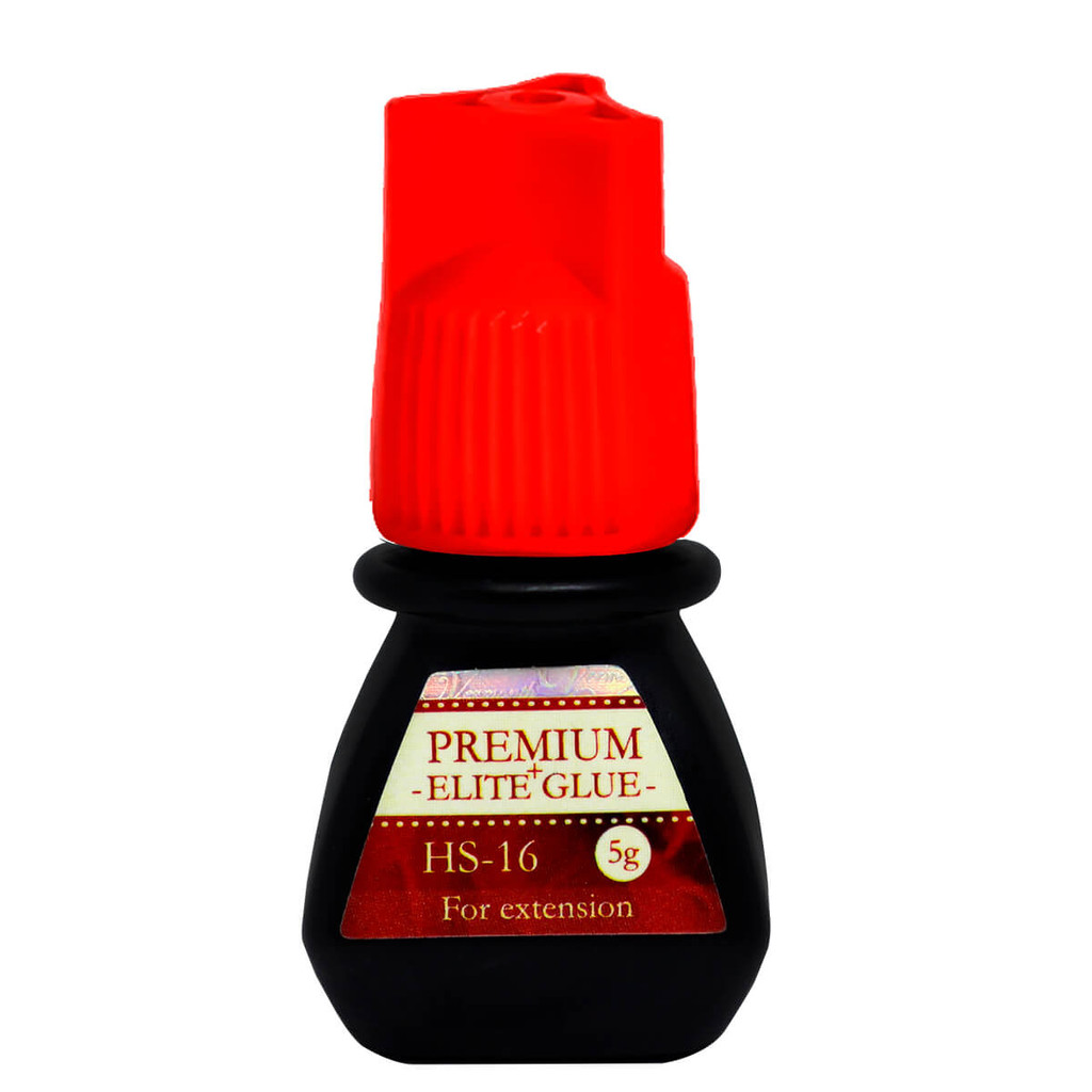 Cola Adesivo Elite Hs 16 Volume Russo Alongamento de Cílios Black Glue 5ml