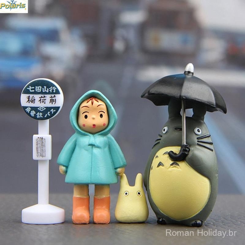 [thm] 4 Unidades/Lote 3-5 Cm Anime Meu Vizinho Totoro Action Figure Toy Hayao Miyazaki Presente COD