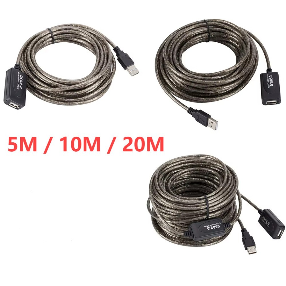 Cabo de Extensão USB 2.0 Macho para fêmea Repetidor Ativo Network Card Extender Cord