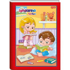 Caderno Brochura 80F Vermelho Bem e Bom 123X - 5 Unidades