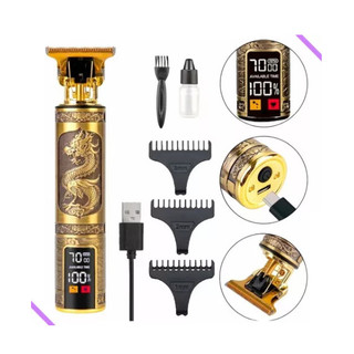 Máquina De Cortar Cabelo BarbaProfissional Com Led Barbeador ECortador Digital C/ Display…