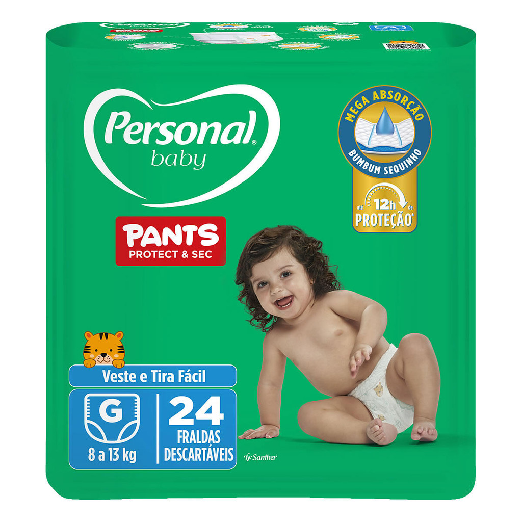Fralda Infantil Personal Baby Pants Protect & Sec G 24 und em Oferta na Shopee